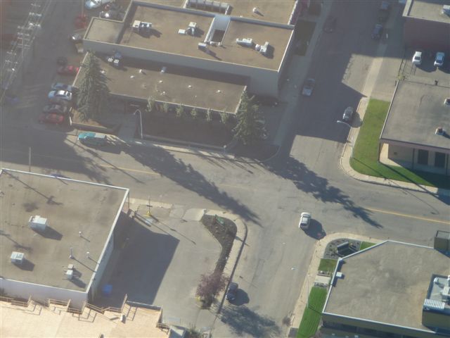 Aerial photo of the office
